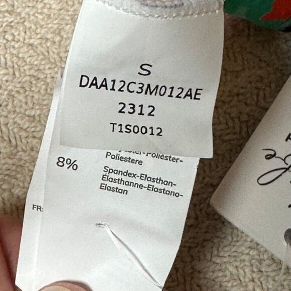 Cupshe Floral Smocked Bikini Set w/ Black Ribbed High Waist Cheeky Womens Small - Picture 8 of 11